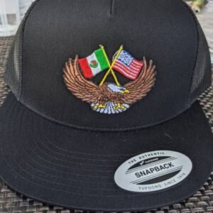 Mexico And Usa Flag Eagle Hat
