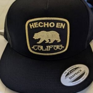 Hecho en Califas Trucker Hat - Black Mesh Snapback Regional Style Cap