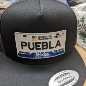 Puebla Mexico Placa Federal Trucker Hat - Bold Regional Snapback Mesh Cap
