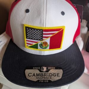 Mexico And USA Flag snapback hat